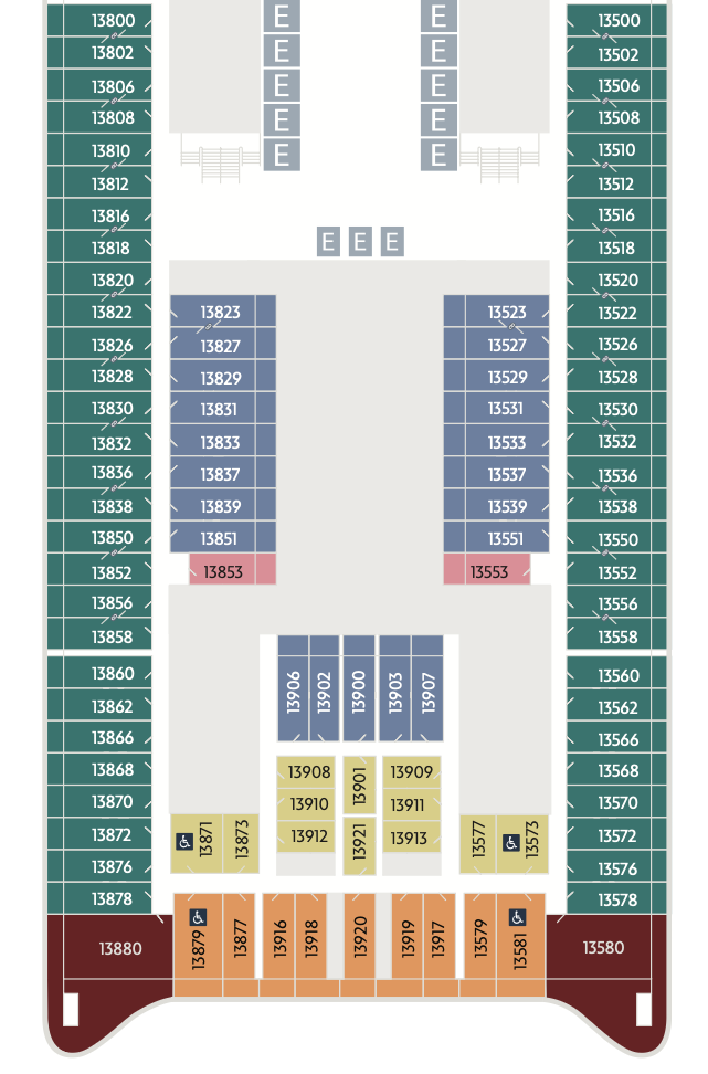 Deck 13 Aft plan