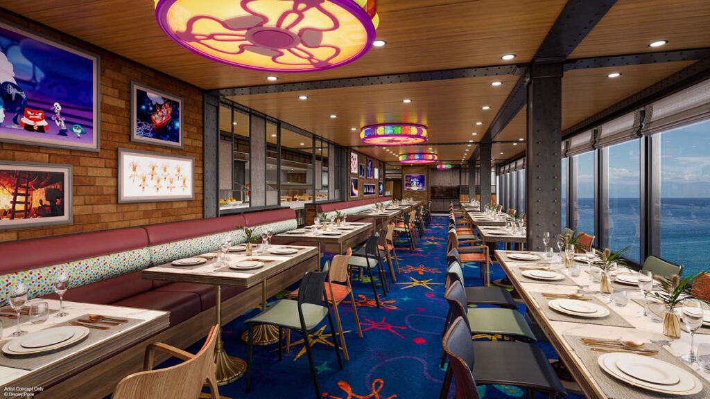 Pixar Market Restaurant interior