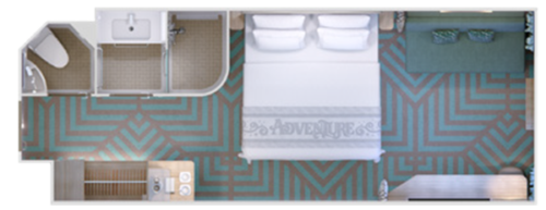 Deluxe Inside Stateroom layout