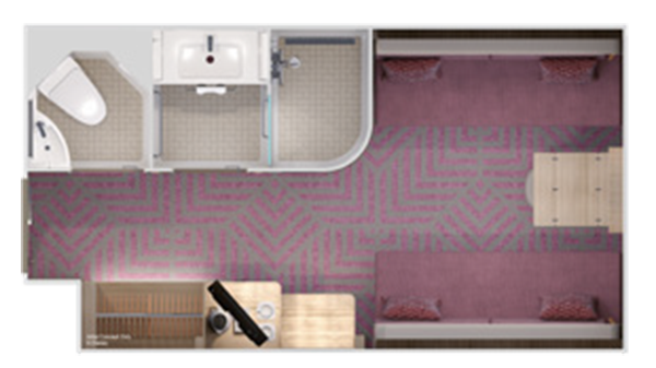 Inside Stateroom layout
