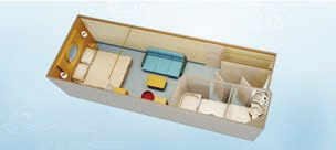 Standard Inside Stateroom layout
